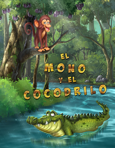 Spanish (Español) | The Monkey and the Crocodile(El mono y el cocodrilo) |  WorldStories