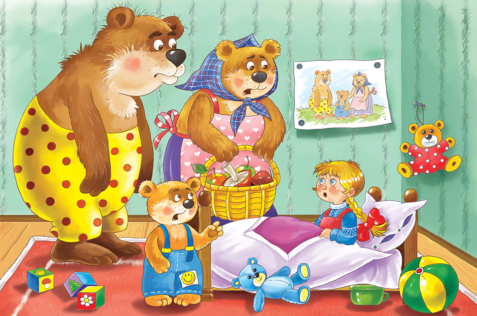 goldilocks and the three bears illustrations free download